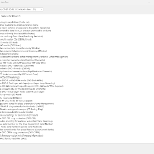 BurnDriveInfo Developer Component